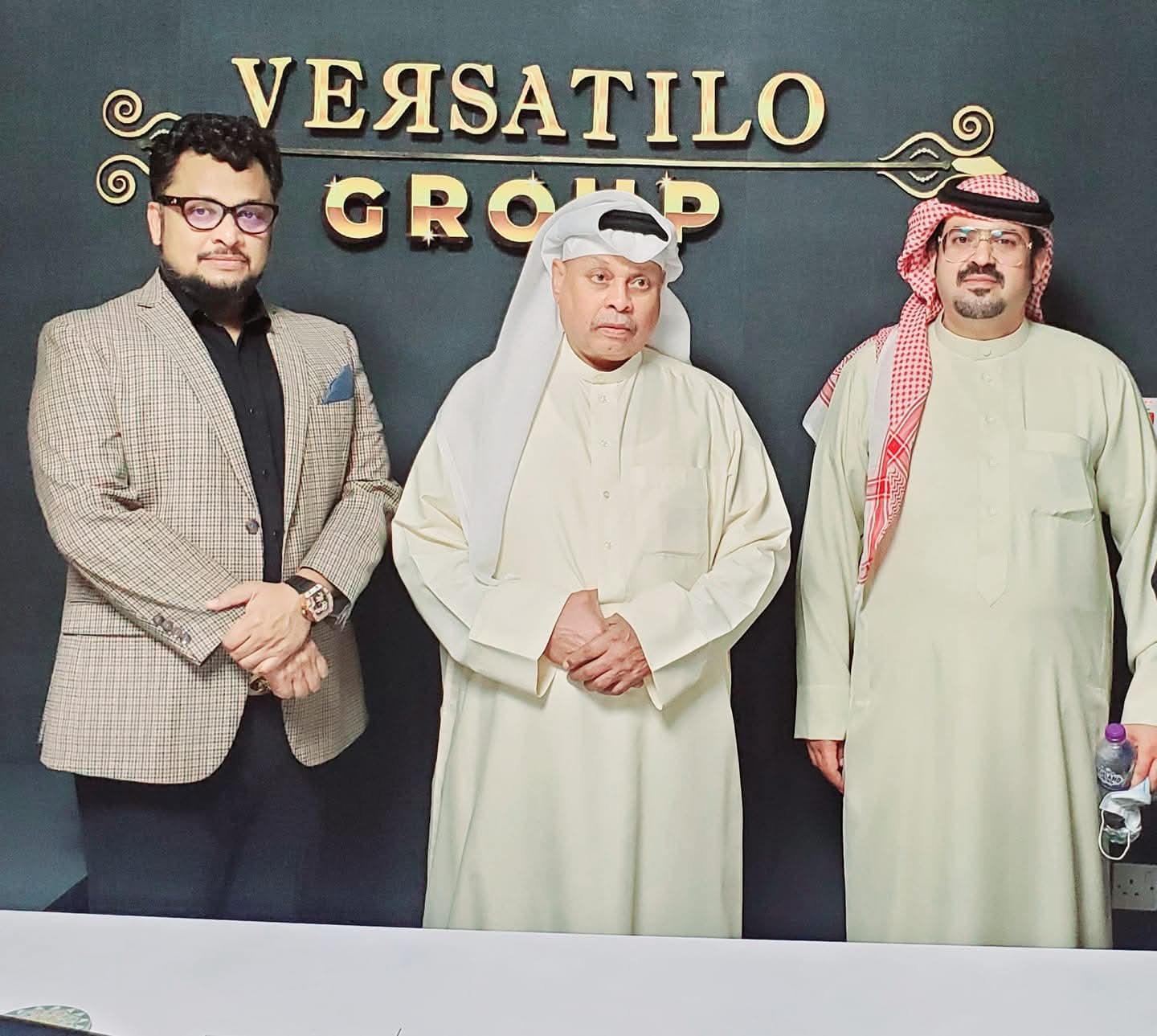 Dr. Kamrul with partners, His Highness Shaikh khalifa & Shaikh Ahmad Al Khalifa from Bahrain Royal Family