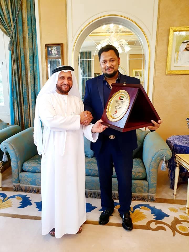 Versatilo Chairman with His Highness Khamis the Minister of President of UAE office