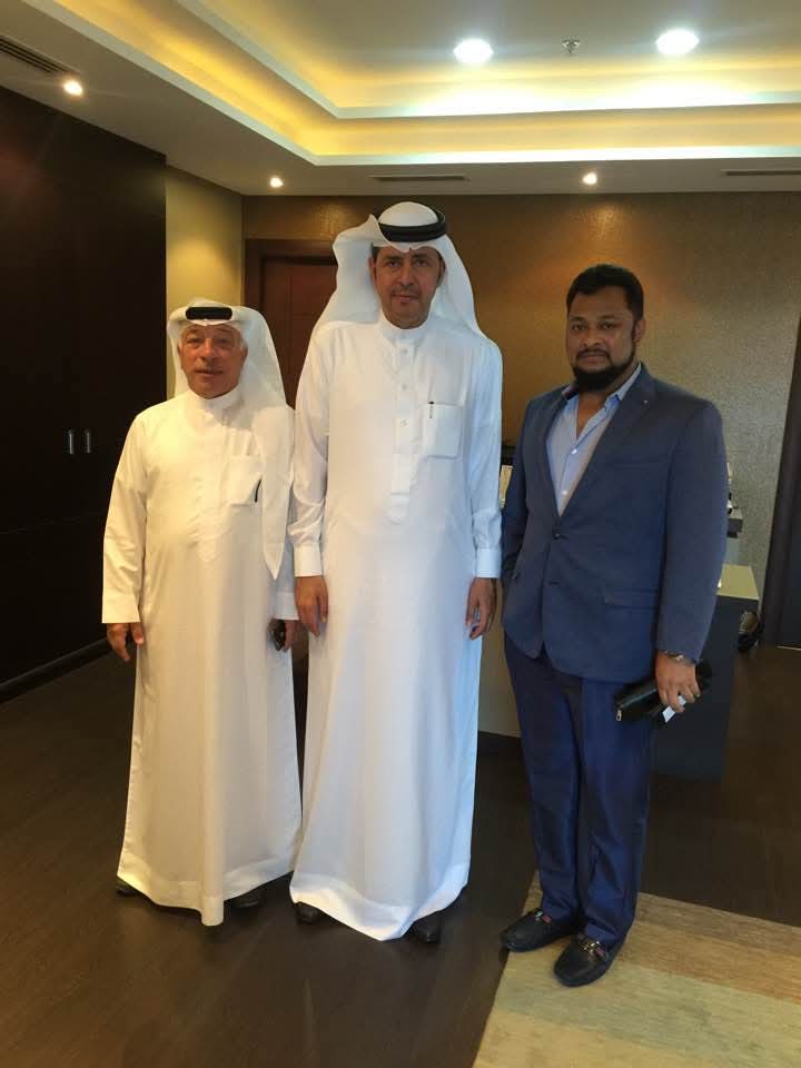 Dr Kamrul With the Minister of works, Bahrain
