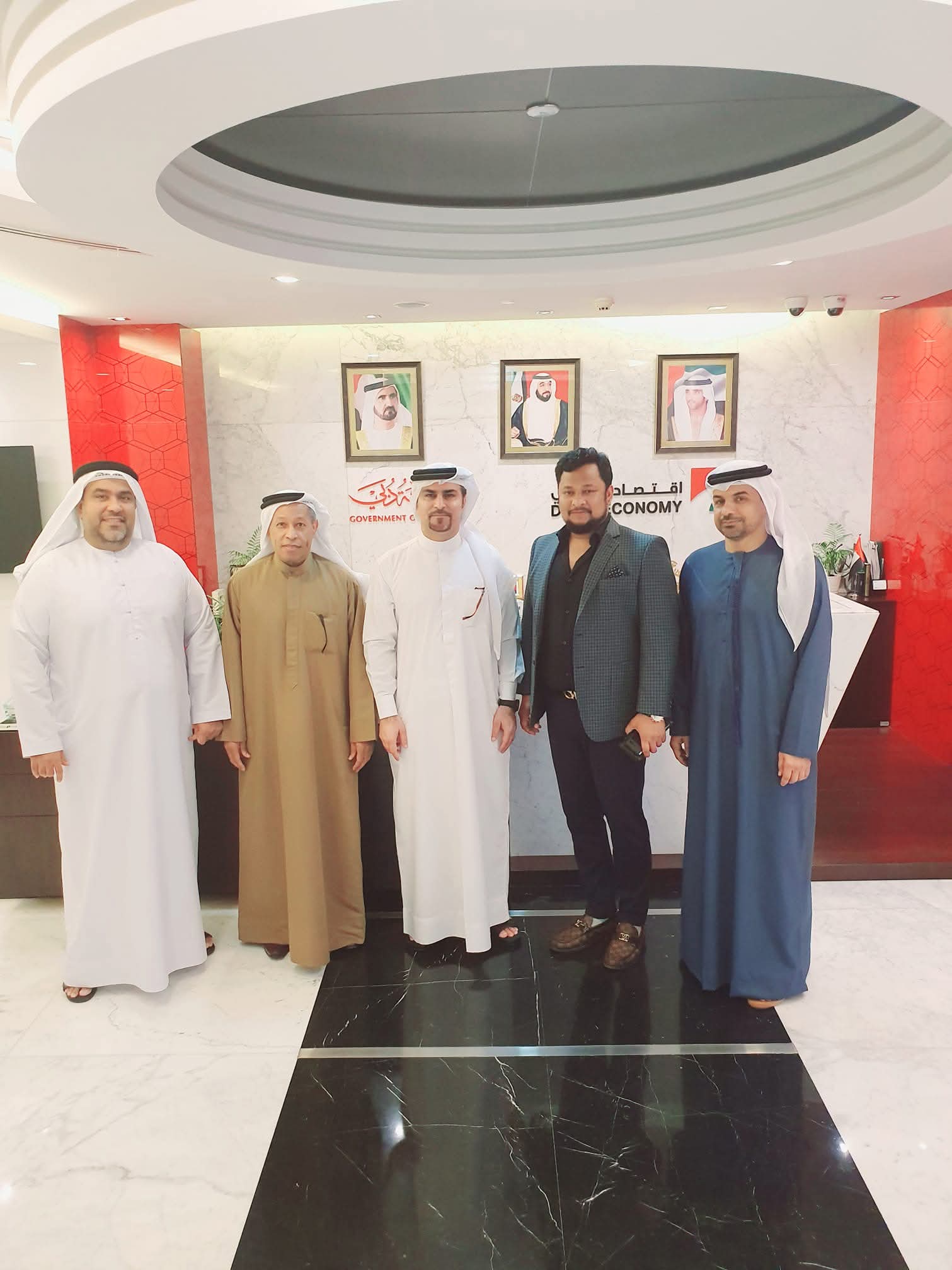 Dr Kamrul With Dubai Economy CEO