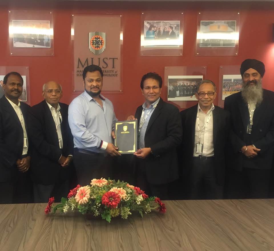 After signing the Jointventure agreement between Malaysia University of Science and Technology & Dr Kamrul Ahsan