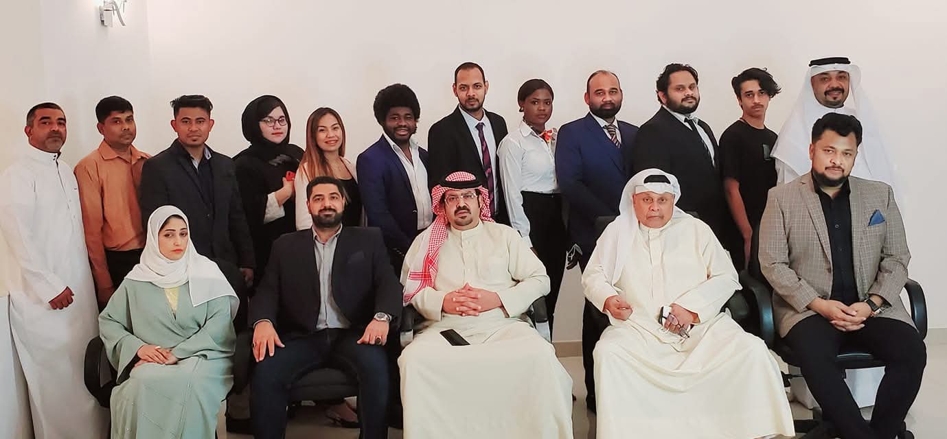 Dr. Kamrul with his staff and officer of Versatilo, Middle East HQ